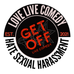get off live comedy logo,